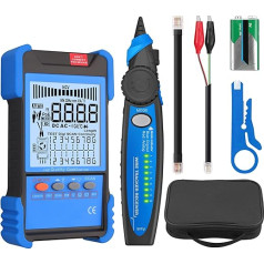 YGiTK Multifunctional Network Tester, Network POE/NCV Cable Tester Cable CAT5/CAT5e/CAT6/Cat7/Cat8 Wire Tracker with LCD Display