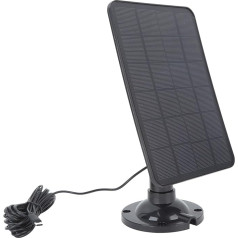Acouto 10W 5V Solar Panel for Outdoor Surveillance Camera IP65 Monocrystalline SIL Solar Type C Black Solar Panel Camera Solar Panel Outdoor Panel Solar Panel Solar Panel for Outdoor