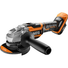 AEG 18 V PRO18V Brushless Cordless Angle Grinder BEWS18-125BL-0 (Disc Diameter 125 mm, Idle Speed 0-11,000 min-1, Switch Lockable, M14 Fixtec Quick Release Nut, without Battery and Charger, in Box)