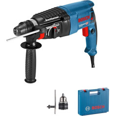 Bosch GBH 2-26 Hammer Drill in L-Case + Metabo Drill and Chisel Set 17-Piece Aluminium Case