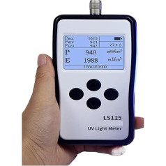 Uv-Tester Ultraviolett-Lichtmessrät sundheitseinheit Uva Uvb Lichtquellen LS125 Mehachsonde Hohe Präzision Einfache Bedienung(LS125 with UVB-X0)
