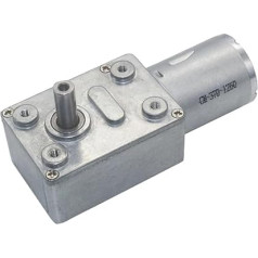 Drehzahlminderer mit Drehmoment for Mini-Getriebemotor, 6 V/12 V, 24 V, umkehrbarer Schneckengetriebemotor mit niedriger Geschwindigkeit, 2 U/min bis 375 U/min für Boot, Auto, Ventilator, Haushaltsger