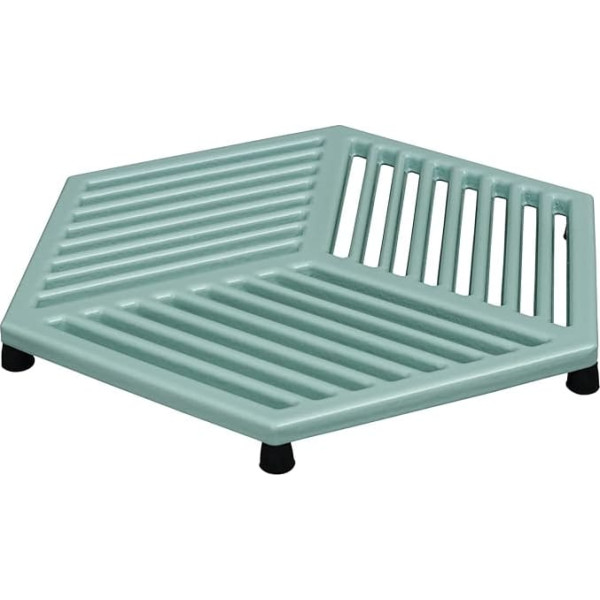 Denby Pavilion Cast Iron Trivet for Kitchen Countertop Hot Pans Heat Resistant Oven Safe Dishwasher Safe 24.5cm Blue