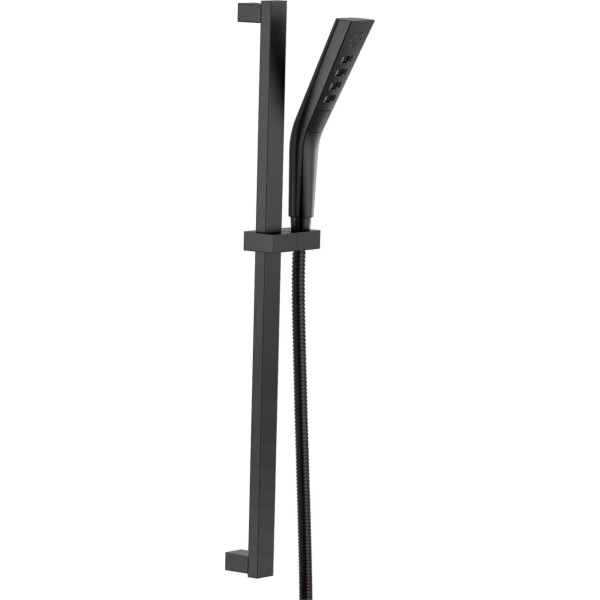 DELTA FAUCET 51799-BL UniversalShoweringComponents H2Okinetic Hand Shower with 3 Settings, Matte Black