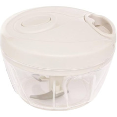 Mini manual mincer with 2 stainless steel blades - Practical and easy to use - Colour WHITE and GREEN