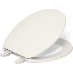 Kohler Brevia Toilet Grip-Tight Bumpers Quiet Seat Quick Attach Hardware Biscuit Toilet Seat