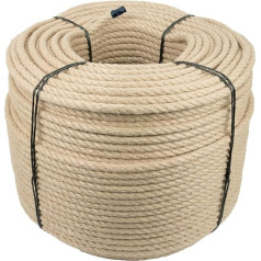 Kratzbaumland Polyhemp Rope, Premium Outdoor Sisal Rope, 100 Metres, Various Thicknesses (10 mm)
