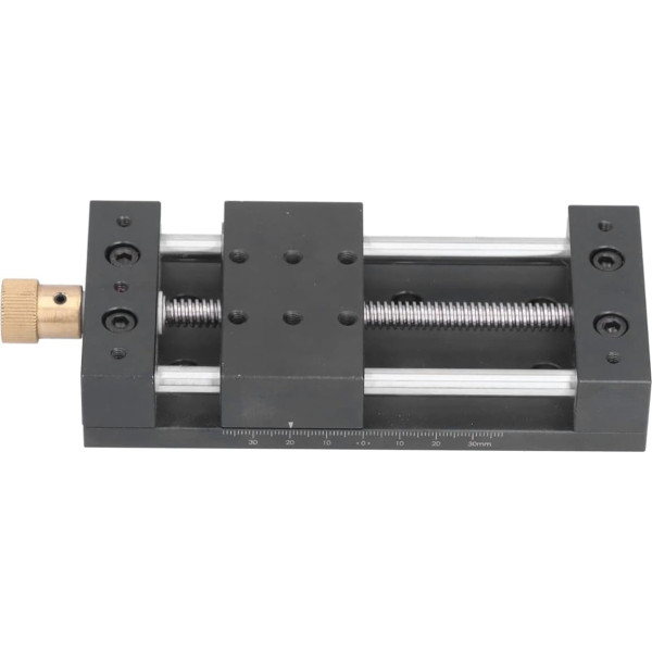 Ender 3 Dual Z Axis Upgrade Kit CNC Router Table CNC Parts Linear Actuator Kit, Linear Actuator Kit, Manual Sliding Table Aluminium Alloy High Accuracy with Base, Default
