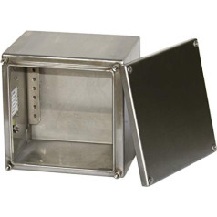 RS PRO Stainless Steel Terminal Box, 400 mm x 120 mm x 200 mm, IP66