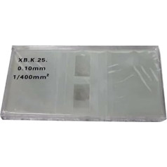 Microscope Accessory Kit 10 Pieces Blood Cell Counting Plate Glass Slides with Grid Counting Chambers Suitable for Haemocytometer Microscopic Slides