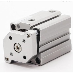 TACQ20 Bohrung 20 mm Dreiachsiger Dreistangen-Kleinzylinder Hub 5-50 mm Dünner Pneumatischer Luftzylinder 1 Stück(TACQ20x15-S)