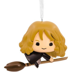 Hallmark Harry Potter Hermione on Broom Handle Christmas Ornament