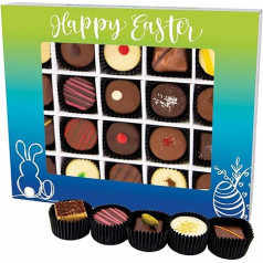 Hallingers Happy Easter XL - Easter Gifts for Easter Baskets for Easter, Chocolates Handmade Partly with Alcohol (Box) - Mother's Day Gift & Gift Ideas for Father's Day | Congratulations