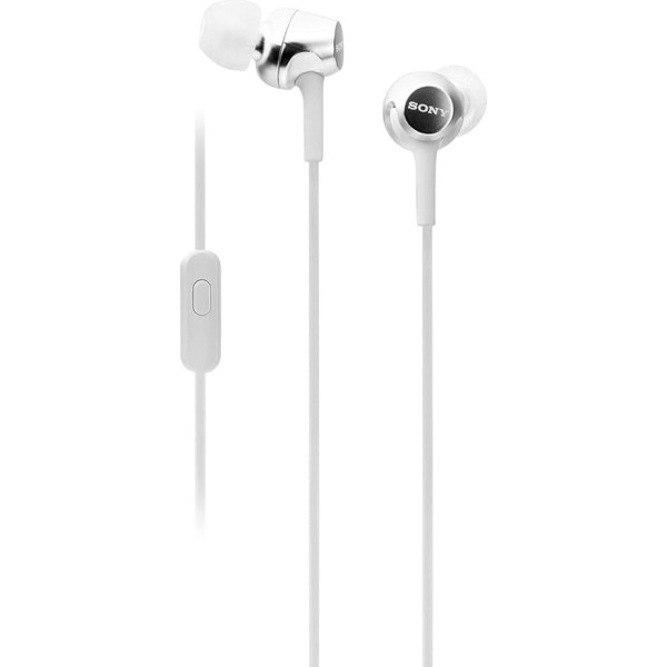 Sony mdr-ex155ap In-Ear Headphones with Microphone (White) (Refurbished)