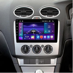 ACAVICA Ford Fiesta MK5, Focus MK2, Transit Kuga, C-Max, S-Max, Galaxy, 2+64GB Stereo, Wireless Carplay, Android Car, Bluetooth, GPS Navigation System, WiFi
