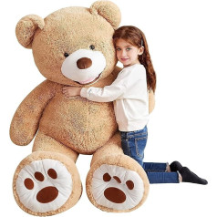 Giant Plush Teddy Bear - Giant Cuddly Soft Toy for Playing and Loving for Young and Old (160 cm)