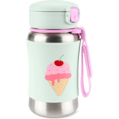 Skip Hop Toddler Sippy Cup with Straw Stainless Steel Straw Bottle Ice Cream