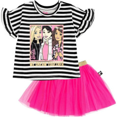 Barbie G3K9800Br Girls Matching Outfit T-Shirt and Mesh Tutu