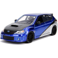Jada JA99514 1:24 Brian's 2012 Subaru Impreza WRX Sti GH-Blue/Silver, Bleu/Gris