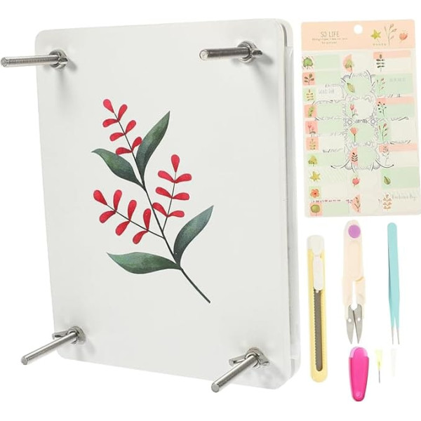 Uonlytech 1 Set Flower Press Wooden Professional Flower Press Kit for DIY Plant Specimens Strong for Cards Scrapbooking Invitations for Garden Lovers