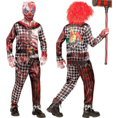 W WIDMANN MILANO Party Fashion - Killer Clown Kids Costume Set with Mask Complete Outfit for Halloween and Carnival