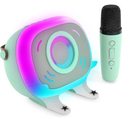 MOOOV 477357 Karaoke Bluetooth Speaker with Microphone Wireless for Kids