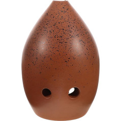 ifundom Xun Instrument Chinese Ocarina Musical Instrument Ocarina Wind Masterpiece Xun Adult Ocarina Chinese Wind Instrument 8-Hole Ocarina Alto Flute Coffee Ceramic