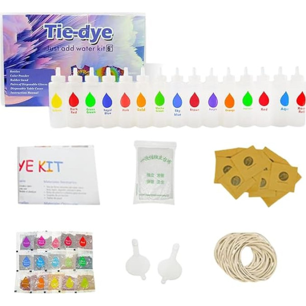 Tie Dye Set for Kids | Spray Tie Dye Kit for Towels | Craft Paint Fabric Art Set for Beginners Clothing Home Outdoor Socks Scarves Family Hats School Expert Socks