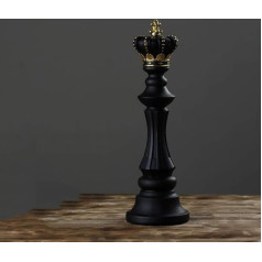 1 Stück Harz Schachfiguren Gesellschaftsspiele Zubehör International Schachfiguren Retro-Figuren Wohnkultur einfach modern Schachfiguren Ornamente (13 x 40,5 cm)