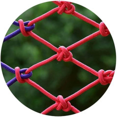 Colour Net for Outdoor Use, Portable Climbing Cargo Net, Climbing Ladder Net for Indoor Stairs, Balcony (3 x 6 m)