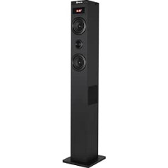 NGS Sky Charm 50 W Bluetooth Sound Tower with Remote Control, Optical Input, USB, FM Radio and AUX IN (SKYCHARM 2.1)