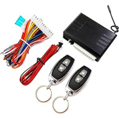 Car Door Lock, Keyless Entry System, Universal Car Remote Control Central Set with 2 Remotes, Hardwired Control Box, DC 12V Only, M616-8110