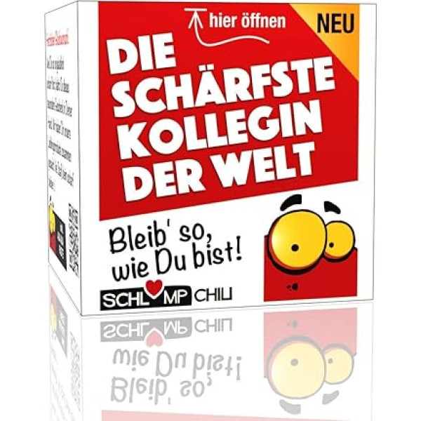 Schlump-Chili The sharpest colleague in the world - a funny gift set for women. A gift idea for women for birthdays, farewell, secret santa, Christmas, training, pension and retirement