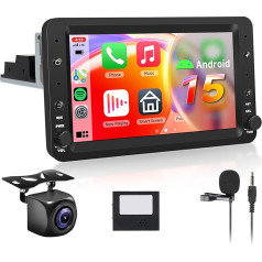 8 Core 4+64G Hodozzy Carplay Autoadio for Alfa Romeo 159 Brera Spider 2004-2011, 7 Inch Alfa Romeo Screen with Bluetooth 5.0/Android Car/DSP/FM/RDS/SWC/WiFi + Reversing Camera