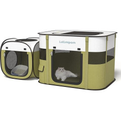Portable Playpen for Cats & Dogs, Waterproof & Durable, Outdoor/Indoor Cat Tent, Pop-up Large Dog Kennel, Easy Assembly with Carry Bag, Ideal for Travel and Camping