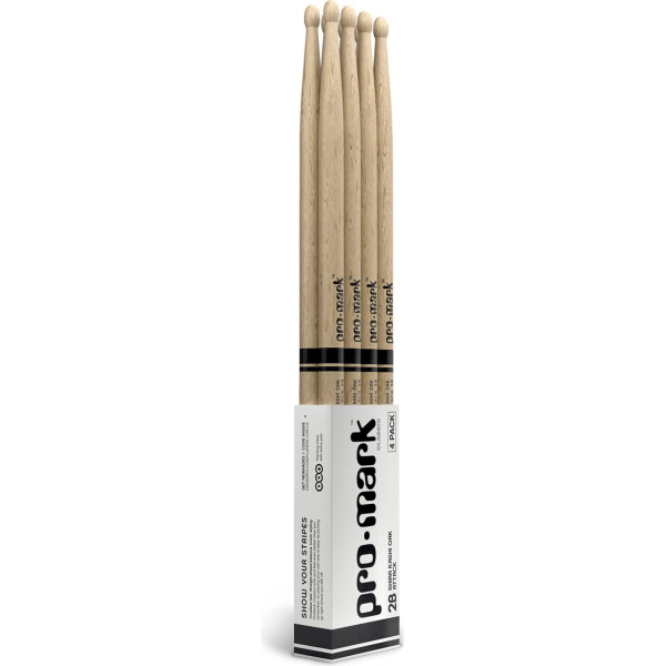 ProMark Classic Attack 2B Shira Kashi Oak Drumstick, Eichel, ovale Spitze, 4 Stück