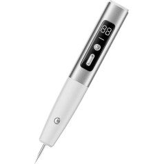 Planet Brace Stem Warts Removal with Plasma Pen - Tags Remover Pen for Home Removal of Freckles Moles 15 Level Laser (Silver)