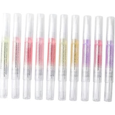 COLLBATH 10 Stück Teiliges Nagelhautpflegeöl Pen mit Vitamin Feuchtigkeitsspendend Revitalisierend und Schützend Tragbar für Nagel Nagelhautpflege bei Trockener Rissiger Haut
