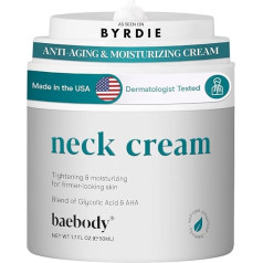 Baebody Neck Cream with Ahas, Coenzyme Q10, Glycolic Acid & Green Tea, 1.7 oz