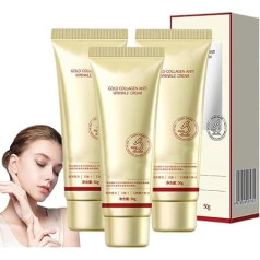 Generisch Anti-Wrinkle Cream with Gold and Collagen, Korean Golden Collagen Cream, Anti-Wrinkle Facial Moisturizer, Long-Lasting, Deep Effective (Pack of 3)