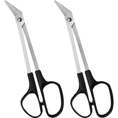 2 Pieces Long Handle Zegel Scissors Manicure Tools Nail Care Beauty Scissors
