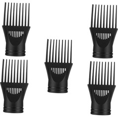 5 Stück Teiliges Haartrockner Aufsatz Hitzebeständiger PC Haartrockner Kamm Langlebig Glatt Poliert Installieren für Salon und Zuhause Sorgt für Glänzendes Gepflegtes Haar