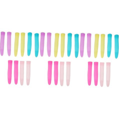 minkissy 15paare Silikon Handgriffschutz Für Nagel- Anti-rutsch-hülle Für Nagelhaut- Farblich Gemischt Für Professionelle Und Private Maniküre