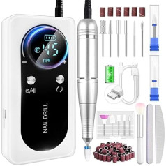 LEDSUUEI Electric Nail Drill with Nail Drills Sanding Belts 11