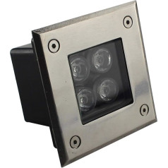 LED-Untergrundleuchten, 220–265 V, für den Außenbereich, vergrabene Bodeneinbauleuchte, wasserdicht, IP67, Landschaftsbeleuchtung für Hotels, Brücken, Villen, 8 Farben
