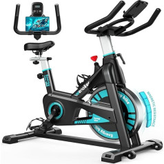 [2025 Aktualisierte] Wenoker Heimtrainer Fahrrad mit Magnetischem Widerstand, Indoor Spinning Bike Hometrainer Fahrrad Kardio Training Fitnessbikes, Bis 160KG