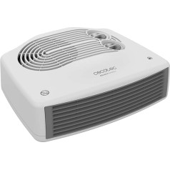 Cecotec Electric Fan Heater - Thermal Fan - ReadyWarm 3000 Horizon White 3000W 2 Power Levels with Adjustable Thermostat, Easy and Intuitive Operation, Automatic Shut-Off for 28m