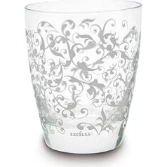 Excelsa Domus Glasses Set, Glass, 2 Pieces 2 pieces bianco
