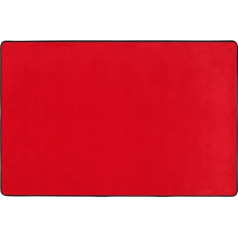 Fußmatte für den Innenbereich, 91,4 x 61 cm, einfarbig, roter Druck, rutschfest, saugfähig, weiche Teppiche, für Eingangsbereich, Küche, Badezimmer
