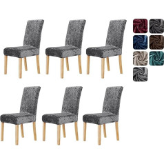 Deconovo Snowflake Velvet Chair Covers